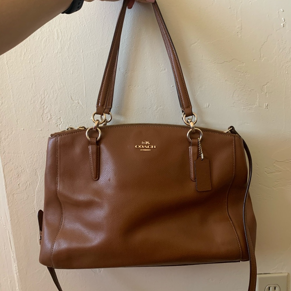 Small Christie Carryall Brown Crossgrain Leather